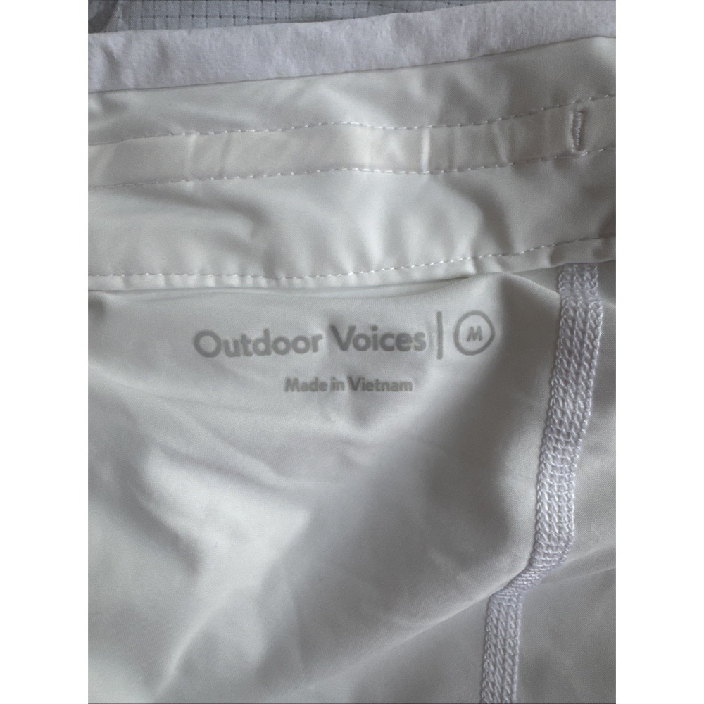 Outdoor Voices Skort Women's White Medium Hudson 4" Golf Athleisure Zip Pocket - Picture 4 of 5
